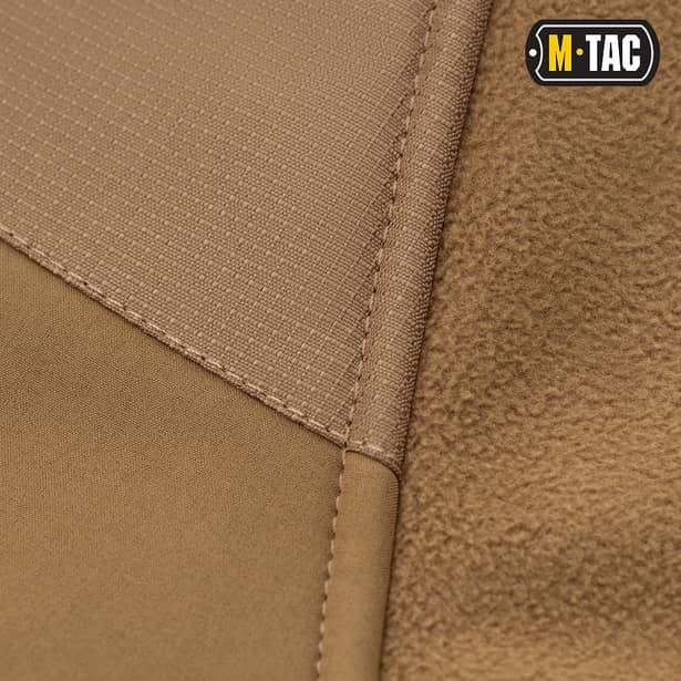 11 - Тактична куртка M-Tac Norman Windblock Fleece. Койот