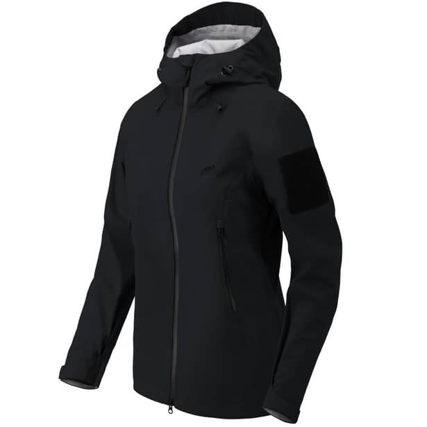 1 - Куртка жіноча Helikon Squall Hardshell Torrent Stretch. Чорний
