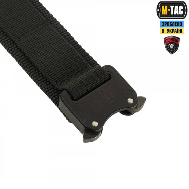 4 - Тактичний ремінь M-Tac Cobra Buckle Belt Gen.II. Чорний