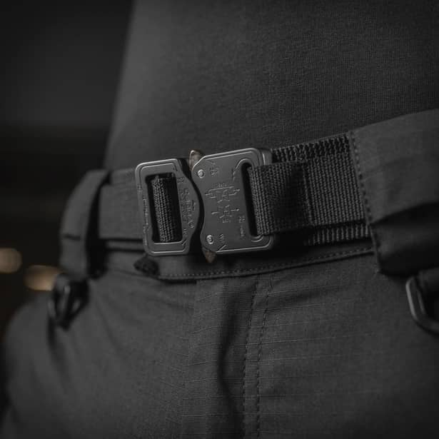 12 - Тактичний ремінь M-Tac Cobra Buckle Belt Gen.II. Чорний