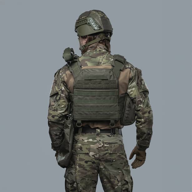4 - Плитоноска SVAROG (Комплект 7 підсумків) з системою швидкого скидання. Molle. Колір Олива.