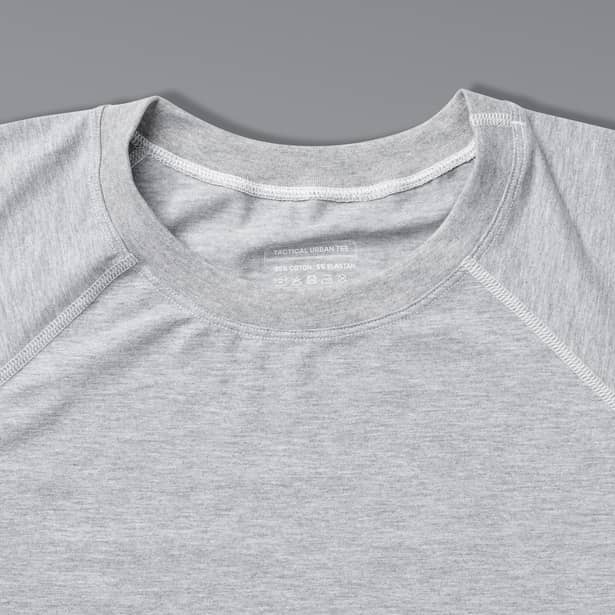 9 - Футболка Urban Cotton. Бавовна/еластан. Сіра. Розмір S