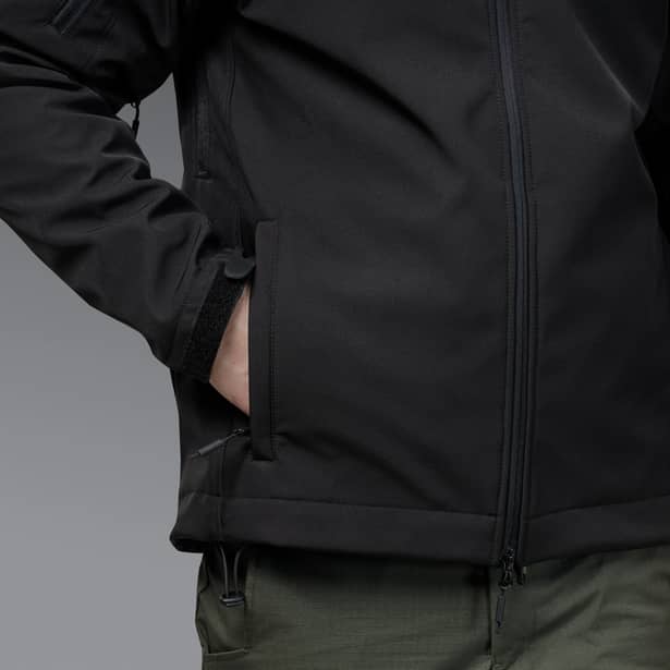 15 - Куртка тактична SoftShell APEX Flex. Осінь-Весна Чорний. Розмір XL