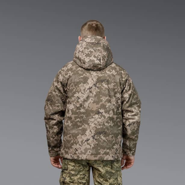 3 - Куртка тактична SoftShell APEX Flex. Осінь-Весна Піксель. Розмір XL