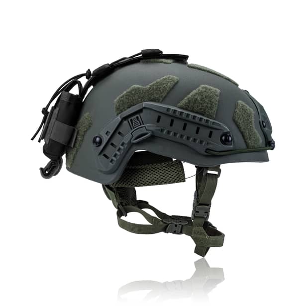 6 - Подсумок-противовес для шлема (крепление на тыловую часть). Cordura 500D. Черный