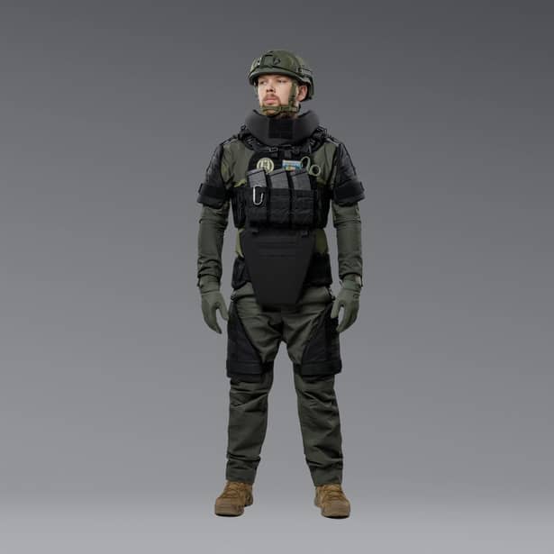 5 - Бронекостюм ГАРТ V.3. 2-го класу захисту. Чорний. Розмір L