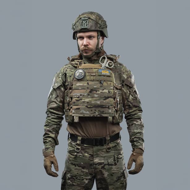 3 - Плитоноска TUR PRO Gen 2 с системой быстрого сброса. Molle. Цвет Мультикам. Размер XL