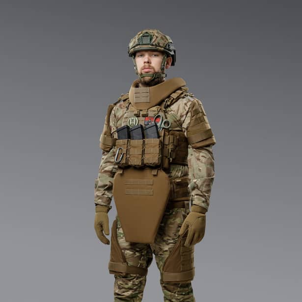 6 - Баллистическая защита шеи 2-го класса защиты. CORDURA 1000D. Койот