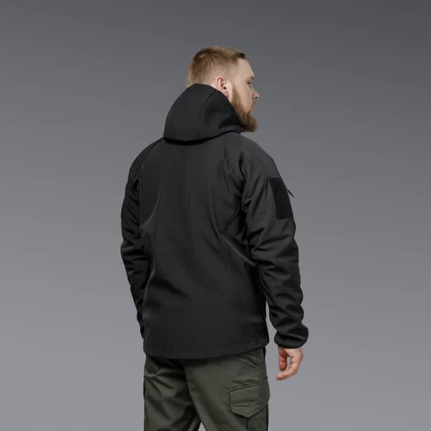 3 - Куртка тактична SoftShell APEX Shield Storm. Осінь-Весна Чорний. Розмір L