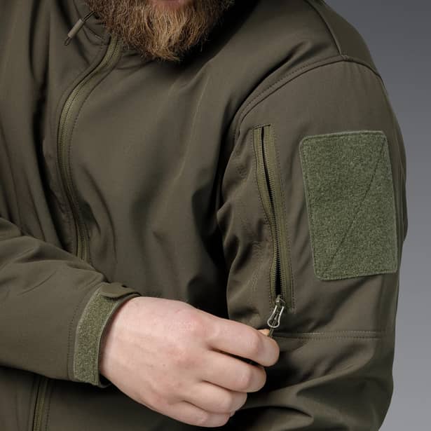 14 - Куртка тактична SoftShell APEX Flex. Осінь-Весна Олива. Розмір XL