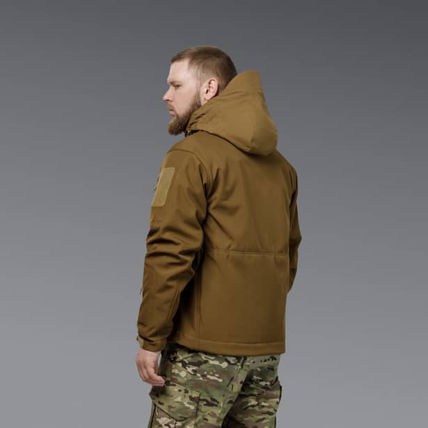 7 - Куртка тактична SoftShell APEX Flex. Осінь-Весна Койот. Розмір XL