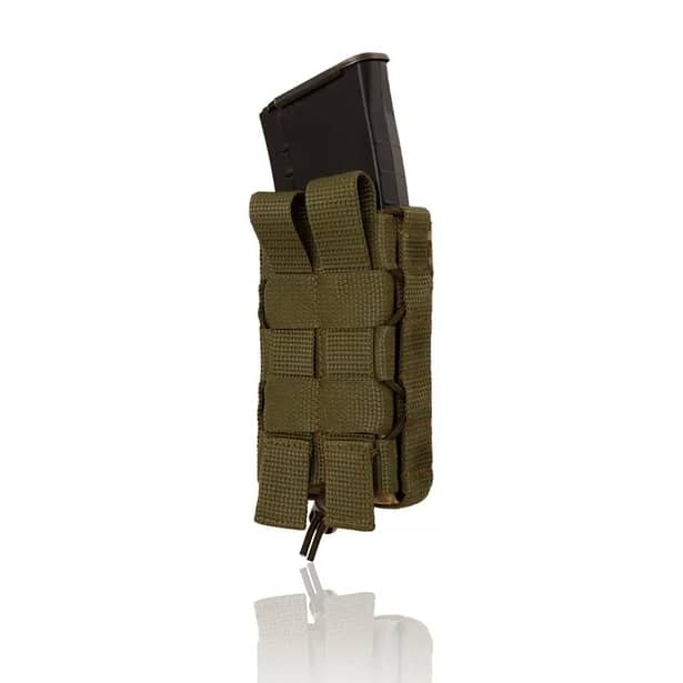 2 - Підсумок одинарний пластиковий під магазини AK\AR. Cordura 1000D. Molle. Піксель ММ14