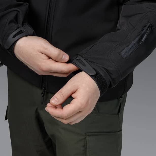 14 - Куртка тактична SoftShell APEX Flex. Осінь-Весна Чорний. Розмір XL