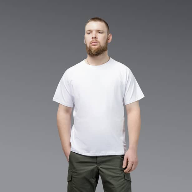4 - Футболка Urban Cotton. Бавовна/еластан. Біла. Розмір XL