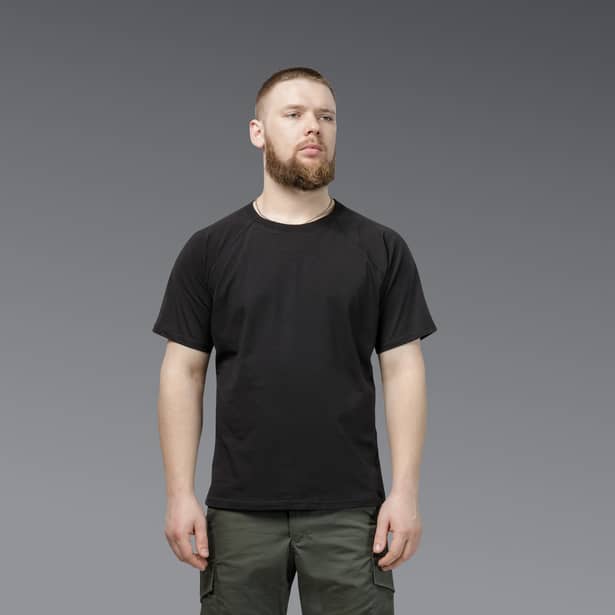 4 - Футболка Urban Cotton. Бавовна/еластан. Чорна. Розмір XL
