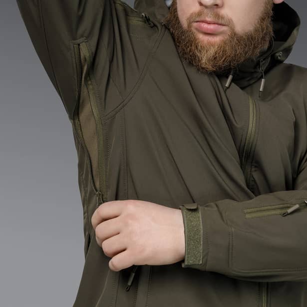 12 - Куртка тактична SoftShell APEX Flex. Осінь-Весна Олива. Розмір XL