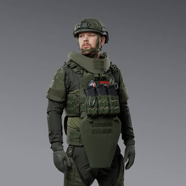 4 - Бронекостюм ГАРТ V.3. 2-го класу захисту. Олива. Розмір XL