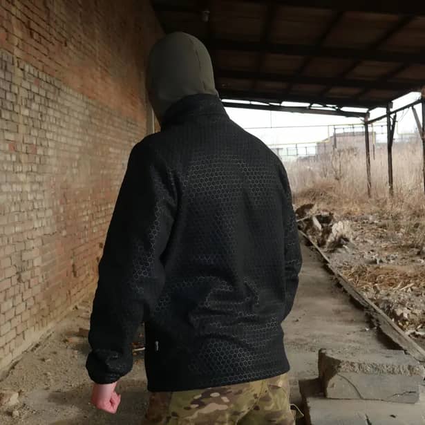 10 - Кофта тактична флісова Militex Windblock. Чорний