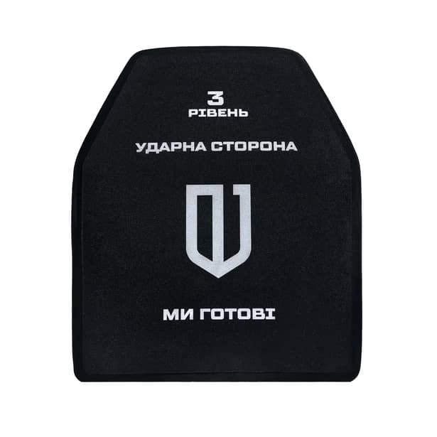 1 - Анатомічна поліетиленова бронеплита 3 класу захисту SAP. Вага 1.38 кг. Рівень NIJ-III. Розмір 25×30 см.