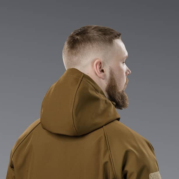 8 - Куртка тактическая SoftShell APEX Shield Storm. Осень-Весна Койот. Размер L