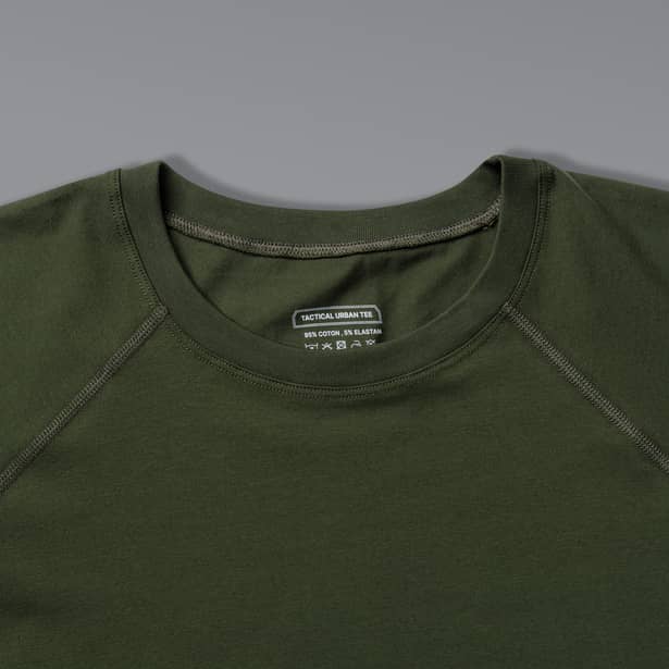 9 - Футболка Urban Cotton. Бавовна/еластан. Олива. Розмір S