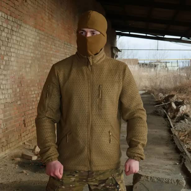 8 - Кофта тактична флісова Militex Windblock. Койот