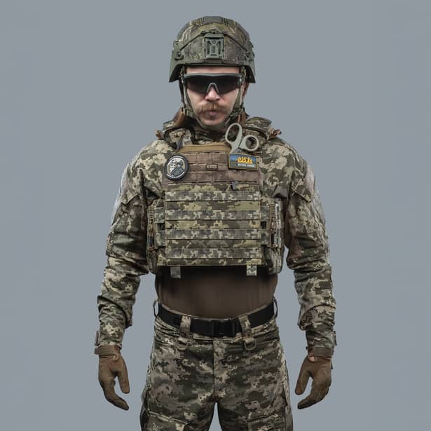 3 - Плитоноска TUR PRO Gen 2, система швидкого скидання. Molle. Колір Піксель. Розмір XL.