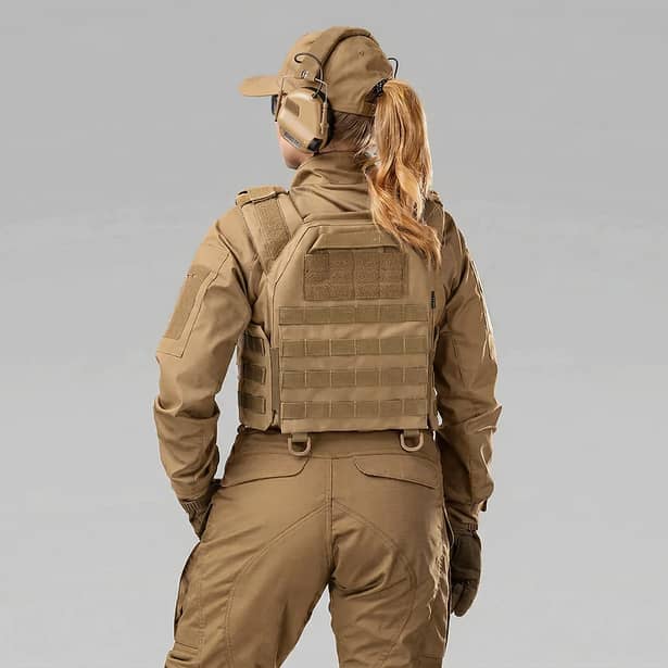 7 - Плитоноска женская Warmor gen.3 FL SPECPROM (for Ladies). Без подсумков. С быстрым боковым и верхним сбросом (без плит). Койот