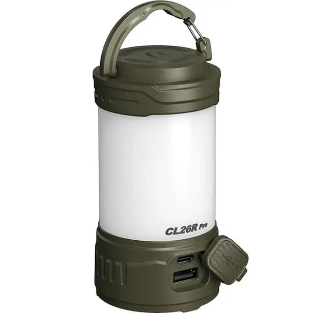 4 - Фонарь кемпинговый Fenix ​​CL26R Pro. Темно-зеленый