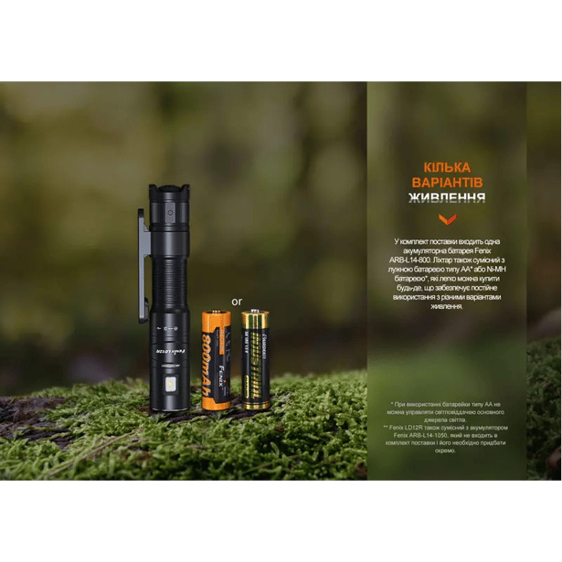 12 - Фонарь ручной Fenix LD12R. Черный