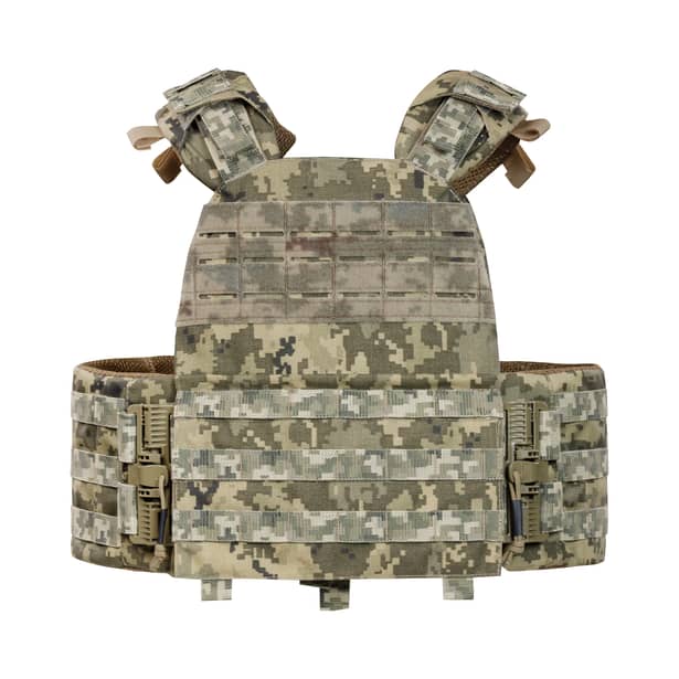 9 - Плитоноска КРУК, система швидкого скидання. Molle. Колір Піксель.