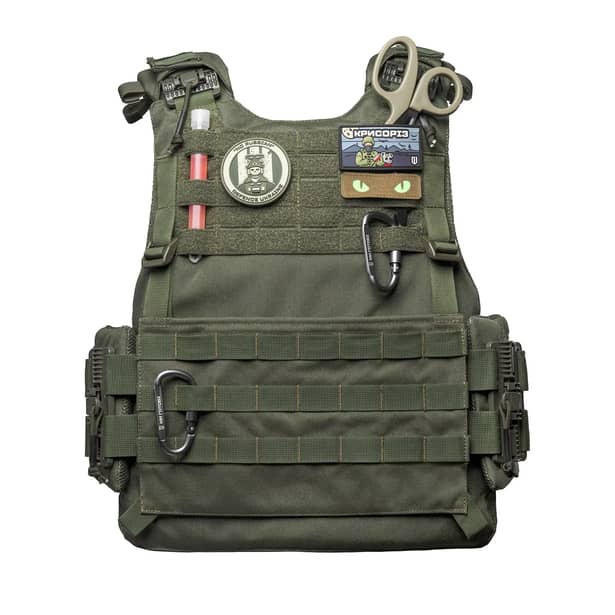 12 - Плитоноска VEPR, збільшена площа захисту. (аналог IOTV G4) Molle. Колір Олива. Розмір M