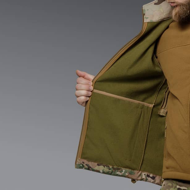 11 - Куртка тактична SoftShell APEX Flex. Осінь-Весна Мультикам. Розмір XL