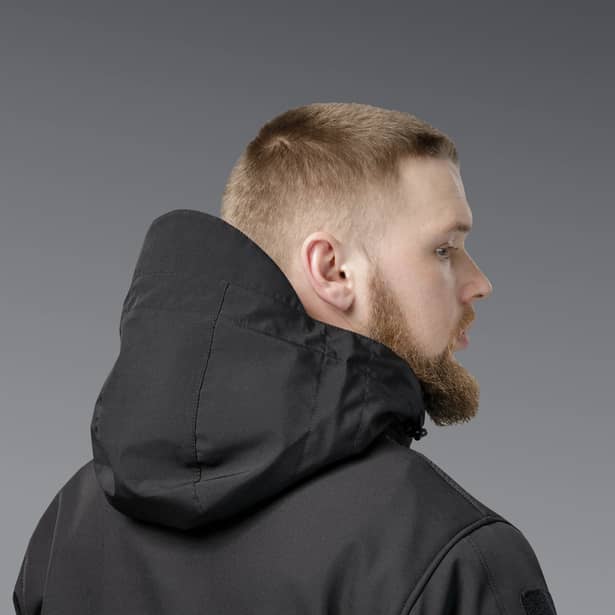 9 - Куртка тактична SoftShell APEX Flex. Осінь-Весна Чорний. Розмір XL