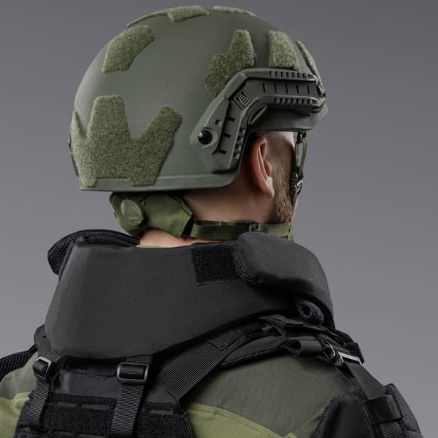 4 - Баллистическая защита шеи 2-го класса защиты. CORDURA 1000D. Черный