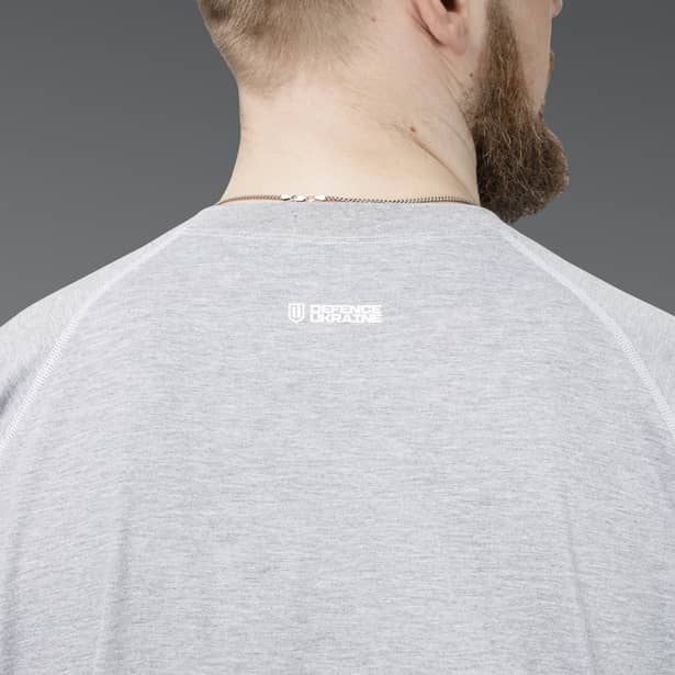 8 - Футболка Urban Cotton. Бавовна/еластан. Сіра. Розмір S