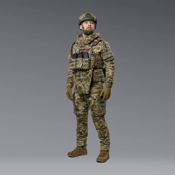 2 - Бронекостюм ГАРТ V.3. 2-го класу захисту. Піксель. Розмір L