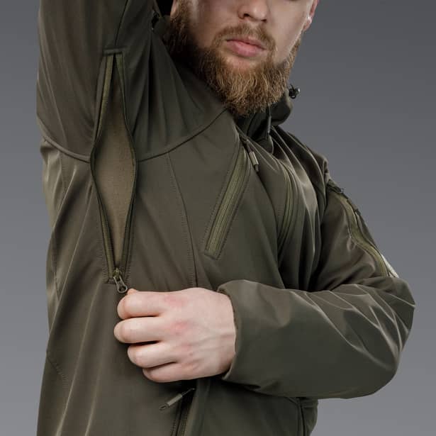 10 - Куртка тактична SoftShell APEX Shield Storm. Осінь-Весна Олива. Розмір S