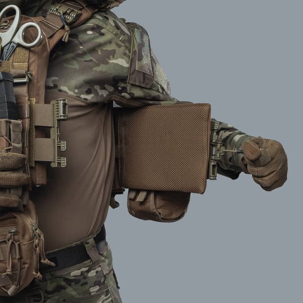 5 - Плитоноска SVAROG (Комплект 7 підсумків) з системою швидкого скидання. Molle. Колір Койот.