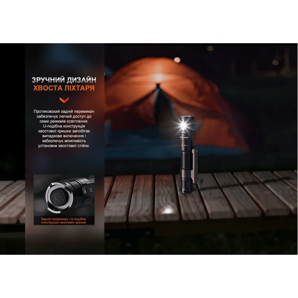 13 - Фонарь ручной Fenix LD12R. Черный