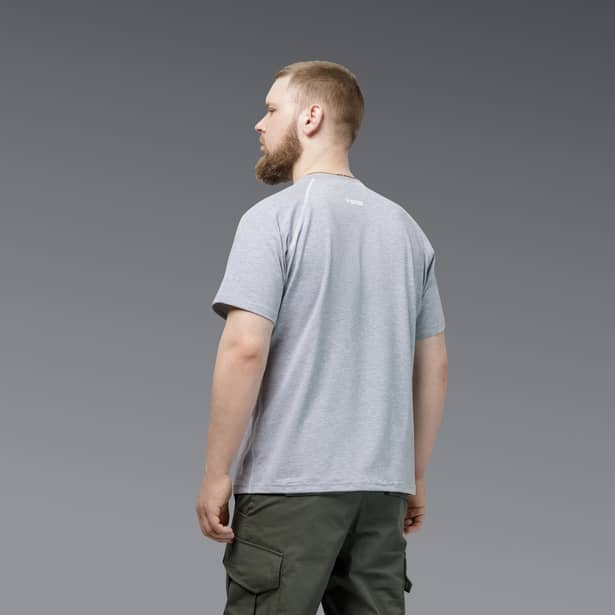 3 - Футболка Urban Cotton. Бавовна/еластан. Сіра. Розмір S