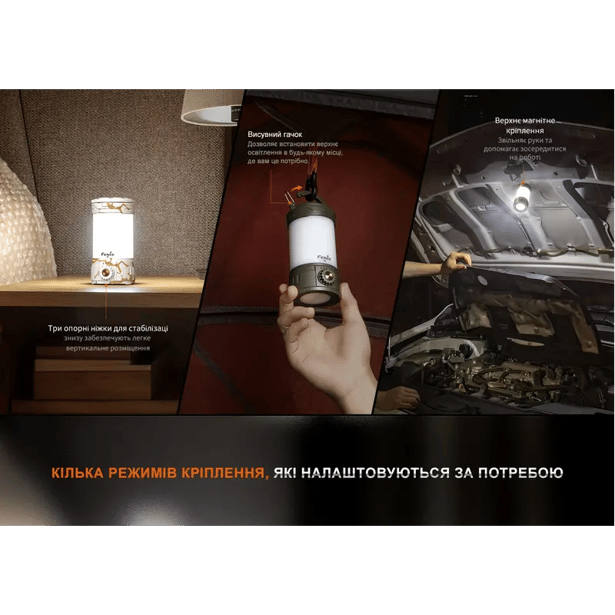 12 - Фонарь кемпинговый Fenix ​​CL26R Pro. Темно-зеленый