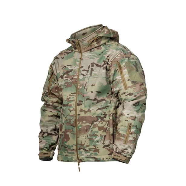 1 - Куртка тактична SoftShell APEX Flex. Осінь-Весна Мультикам. Розмір XL