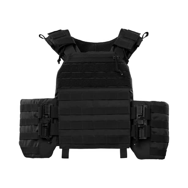 7 - Плитоноска TUR PRO Gen 2, система быстрого сброса. Molle. Цвет Черный. Размер XL.
