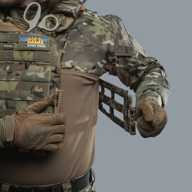 6 - Плитоноска TUR PRO Скелетон с системой быстрого сброса. Molle. Цвет Мультикам.