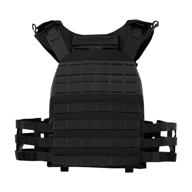 13 - Плитоноска TUR PRO Скелетон з системою швидкого скидання. Molle. Колір Чорний.