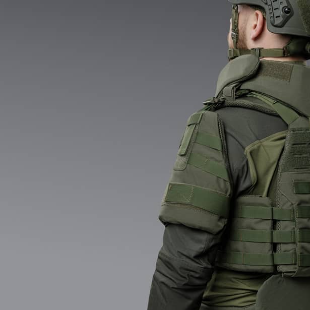 6 - Балістичний захист плечей 2-го класу захисту. CORDURA 1000D. Олива