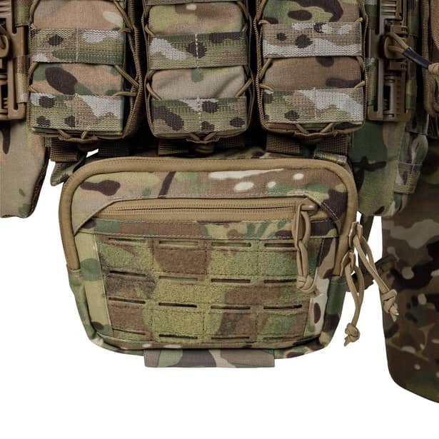 8 - Плитоноска TUR PRO Gen 2, (Комплект 7 підсумків) з системою швидкого скидання, для бронеплит 25х30 см. Колір Мультикам. Розмір XL