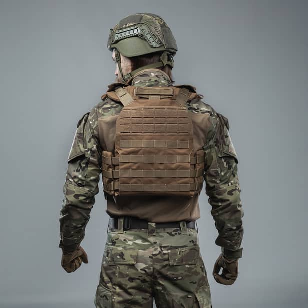 4 - Плитоноска TUR PRO Gen 2, система быстрого сброса. Molle. Цвет Койот. Размер XL.