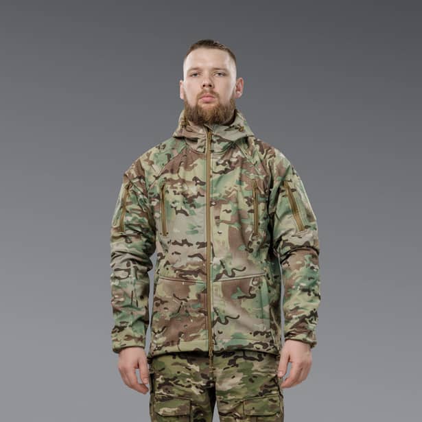 7 - Куртка тактична SoftShell APEX Shield Storm. Осінь-Весна Мультикам. Розмір M